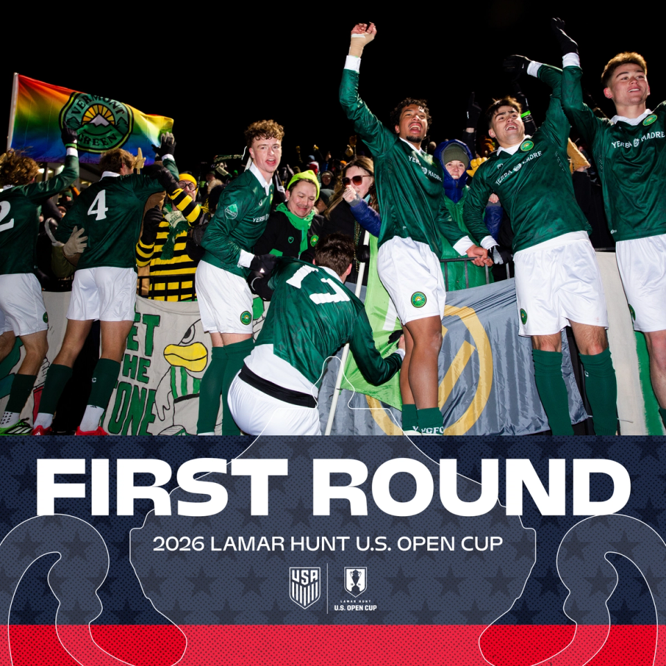 Vermont Green FC Triumphant Against Portland Hearts of Pine on Opening Night of 2026 U.S. Open Cup