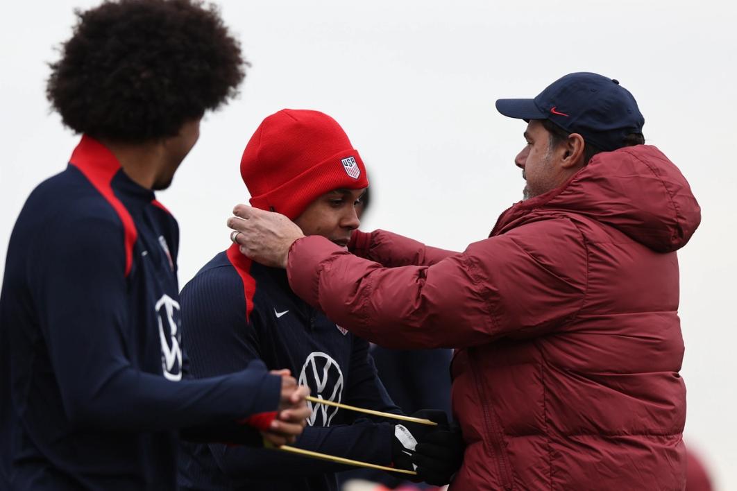 Weston McKennie #8 and head coach of United States Mauricio Pochettino during training (Photo by Omar Vega/Getty Images)​​​​‌﻿‍﻿​‍​‍‌‍﻿﻿‌﻿​‍‌‍‍‌‌‍‌﻿‌‍‍‌‌‍﻿‍​‍​‍​﻿‍‍​‍​‍‌﻿​﻿‌‍​‌‌‍﻿‍‌‍‍‌‌﻿‌​‌﻿‍‌​‍﻿‍‌‍‍‌‌‍﻿﻿​‍​‍​‍﻿​​‍​‍‌‍‍​‌﻿​‍‌‍‌‌‌‍‌‍​‍​‍​﻿‍‍​‍​‍‌‍‍​‌﻿‌​‌﻿‌​‌﻿​​‌﻿​﻿​﻿‍‍​‍﻿﻿​‍﻿﻿‌﻿‌‌‌﻿​﻿‌﻿​﻿‌‍‌‍​‍﻿‍‌﻿​﻿‌‍​‌‌‍﻿‍‌‍‍‌‌﻿‌​‌﻿‍‌​‍﻿‍‌﻿​﻿‌﻿‌​‌﻿‌‌‌‍‌​‌‍‍‌‌‍﻿﻿​‍﻿﻿‌﻿‌﻿‌‍‌‌‌‍​‍​‍﻿﻿‌‍‍‌‌‍﻿‍‌﻿‌​‌‍‌‌‌‍﻿‍‌﻿‌​​‍﻿﻿‌‍‌‌‌‍‌​‌‍‍‌‌﻿‌​​‍﻿﻿‌‍﻿‌‌‍﻿﻿‌‍‌​‌‍‌‌​﻿﻿‌‌﻿​​‌﻿​‍‌‍‌‌‌﻿​﻿‌‍‌‌‌‍﻿‍‌﻿‌​‌‍​‌‌﻿‌​‌‍‍‌‌‍﻿﻿‌‍﻿‍​﻿‍﻿‌‍‍‌‌‍‌​​﻿﻿‌​﻿‌​​﻿​‍​﻿‍​​﻿‌‌‌‍‌‌​﻿‌​​﻿​‌​﻿‌​​‍﻿‌​﻿‌‍‌‍​﻿‌‍​‌​﻿‌​​‍﻿‌​﻿‌​‌‍​‍​﻿‌‍​﻿​‍​‍﻿‌‌‍​‌‌‍​‌​﻿‌﻿‌‍‌​​‍﻿‌‌‍‌‌​﻿‌﻿​﻿‍​​﻿‌﻿​﻿‌​​﻿‍​​﻿​‌​﻿​‍​﻿‍​‌‍‌​​﻿‍​​﻿​﻿​﻿‍﻿‌﻿‌​‌﻿‍‌‌﻿​​‌‍‌‌​﻿﻿‌‌﻿​﻿‌﻿‌​‌‍﻿﻿‌﻿​‍‌﻿‍‌​﻿‍﻿‌﻿​​‌‍​‌‌﻿‌​‌‍‍​​﻿﻿‌‌‍​﻿‌‍﻿﻿‌‍﻿‍‌﻿‌​‌‍‌‌‌‍﻿‍‌﻿‌​​‍‌‌​﻿‌‌‌​​‍‌‌﻿﻿‌‍‍﻿‌‍‌‌‌﻿‍‌​‍‌‌​﻿​﻿‌​‌​​‍‌‌​﻿​﻿‌​‌​​‍‌‌​﻿​‍​﻿​‍​﻿‌‍​﻿‌​​﻿​‍‌‍​﻿​﻿‌‌‌‍‌​‌‍​‌​﻿‍​​﻿‍‌​﻿‌‌‌‍​﻿​﻿‌​​‍‌‌​﻿​‍​﻿​‍​‍‌‌​﻿‌‌‌​‌​​‍﻿‍‌‍​‍‌‍﻿﻿‌‍‌​‌﻿‍‌‌‌‌​‌‍‌‌‌﻿‍​‌﻿‌​​‍‌‌​﻿‌‌‌​​‍‌‌﻿﻿‌‍‍﻿‌‍‌‌‌﻿‍‌​‍‌‌​﻿​﻿‌​‌​​‍‌‌​﻿​﻿‌​‌​​‍‌‌​﻿​‍​﻿​‍‌‍​‍‌‍​‍‌‍‌‌‌‍​‍‌‍​‌​﻿​‍​﻿‌‌‌‍‌‍‌‍‌​​﻿​‌​﻿‌​​﻿​﻿​‍‌‌​﻿​‍​﻿​‍​‍‌‌​﻿‌‌‌​‌​​‍﻿‍‌‍‍‌‌‍﻿‌‌‍​‌‌‍‌﻿‌‍‌‌​‍﻿‍‌‍​‌‌‍﻿​‌﻿‌​​﻿﻿﻿‌‍​‍‌‍​‌‌﻿​﻿‌‍‌‌‌‌‌‌‌﻿​‍‌‍﻿​​﻿﻿‌‌‍‍​‌﻿‌​‌﻿‌​‌﻿​​‌﻿​﻿​‍‌‌​﻿​﻿‌​​‌​‍‌‌​﻿​‍‌​‌‍​‍‌‌​﻿​‍‌​‌‍‌﻿‌‌‌﻿​﻿‌﻿​﻿‌‍‌‍​‍﻿‍‌﻿​﻿‌‍​‌‌‍﻿‍‌‍‍‌‌﻿‌​‌﻿‍‌​‍﻿‍‌﻿​﻿‌﻿‌​‌﻿‌‌‌‍‌​‌‍‍‌‌‍﻿﻿​‍‌‌​﻿​‍‌​‌‍‌﻿‌﻿‌‍‌‌‌‍​‍​‍‌‍‌‍‍‌‌‍‌​​﻿﻿‌​﻿‌​​﻿​‍​﻿‍​​﻿‌‌‌‍‌‌​﻿‌​​﻿​‌​﻿‌​​‍﻿‌​﻿‌‍‌‍​﻿‌‍​‌​﻿‌​​‍﻿‌​﻿‌​‌‍​‍​﻿‌‍​﻿​‍​‍﻿‌‌‍​‌‌‍​‌​﻿‌﻿‌‍‌​​‍﻿‌‌‍‌‌​﻿‌﻿​﻿‍​​﻿‌﻿​﻿‌​​﻿‍​​﻿​‌​﻿​‍​﻿‍​‌‍‌​​﻿‍​​﻿​﻿​‍‌‍‌﻿‌​‌﻿‍‌‌﻿​​‌‍‌‌​﻿﻿‌‌﻿​﻿‌﻿‌​‌‍﻿﻿‌﻿​‍‌﻿‍‌​‍‌‍‌﻿​​‌‍​‌‌﻿‌​‌‍‍​​﻿﻿‌‌‍​﻿‌‍﻿﻿‌‍﻿‍‌﻿‌​‌‍‌‌‌‍﻿‍‌﻿‌​​‍‌‌​﻿‌‌‌​​‍‌‌﻿﻿‌‍‍﻿‌‍‌‌‌﻿‍‌​‍‌‌​﻿​﻿‌​‌​​‍‌‌​﻿​﻿‌​‌​​‍‌‌​﻿​‍​﻿​‍​﻿‌‍​﻿‌​​﻿​‍‌‍​﻿​﻿‌‌‌‍‌​‌‍​‌​﻿‍​​﻿‍‌​﻿‌‌‌‍​﻿​﻿‌​​‍‌‌​﻿​‍​﻿​‍​‍‌‌​﻿‌‌‌​‌​​‍﻿‍‌‍​‍‌‍﻿﻿‌‍‌​‌﻿‍‌‌‌‌​‌‍‌‌‌﻿‍​‌﻿‌​​‍‌‌​﻿‌‌‌​​‍‌‌﻿﻿‌‍‍﻿‌‍‌‌‌﻿‍‌​‍‌‌​﻿​﻿‌​‌​​‍‌‌​﻿​﻿‌​‌​​‍‌‌​﻿​‍​﻿​‍‌‍​‍‌‍​‍‌‍‌‌‌‍​‍‌‍​‌​﻿​‍​﻿‌‌‌‍‌‍‌‍‌​​﻿​‌​﻿‌​​﻿​﻿​‍‌‌​﻿​‍​﻿​‍​‍‌‌​﻿‌‌‌​‌​​‍﻿‍‌‍‍‌‌‍﻿‌‌‍​‌‌‍‌﻿‌‍‌‌​‍﻿‍‌‍​‌‌‍﻿​‌﻿‌​​‍​‍‌﻿﻿‌