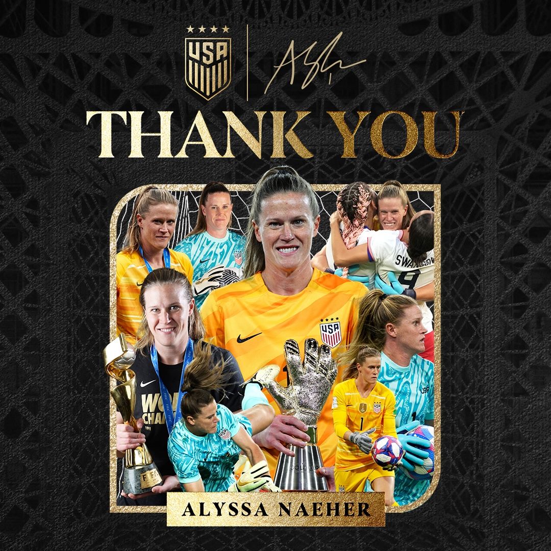 U.S. Women’s National Team Goalkeeping Legend Alyssa Naeher Announces Retirement From International Soccer