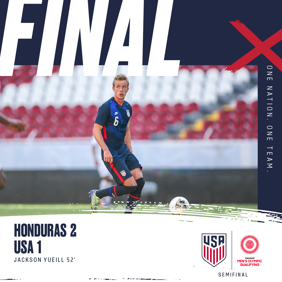 Concacaf Mens Olympic Qualifying USA 1 Honduras 2 Match Report Stats Standings