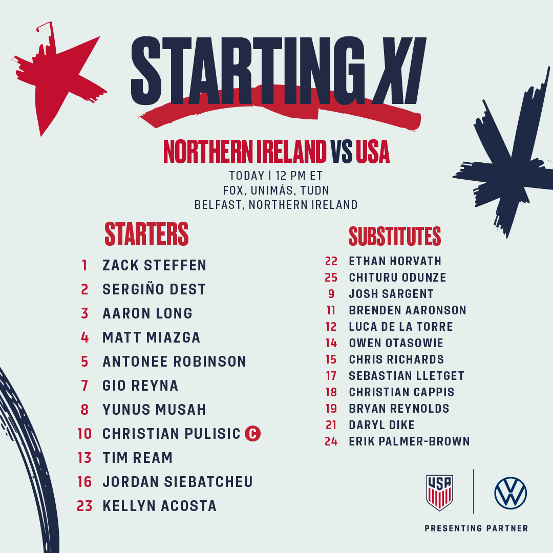 International Friendly: USA vs. Northern Ireland - Lineup, Schedule & TV Channels
