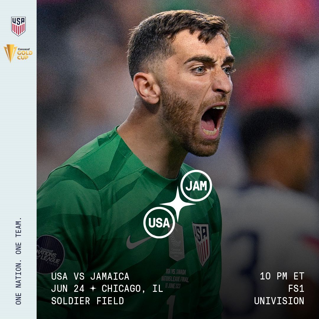 Preview: USMNT Kicks Off 2023 Concacaf Gold Cup vs. Jamaica In Chicago