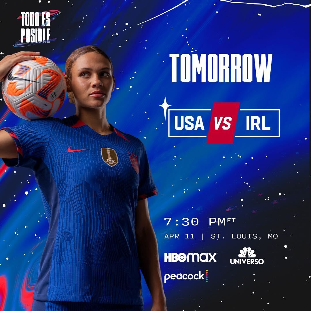 USWNT Set For Clash Against Republic Of Ireland In St. Louis