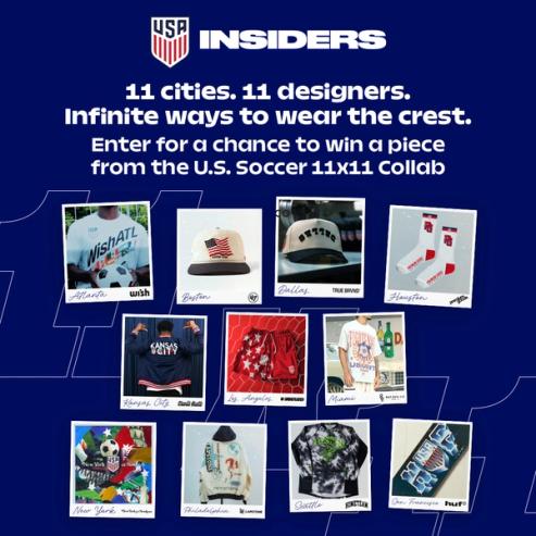 Promo graphic for the 11 Cities 11 Designers sweepstakes