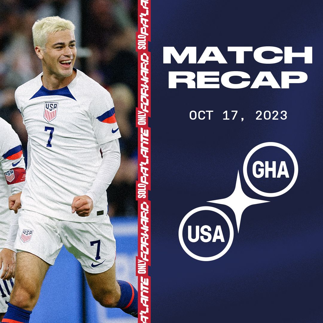 U.S. Men’s National Team Defeats Ghana 4-0 In Dominant Performance
