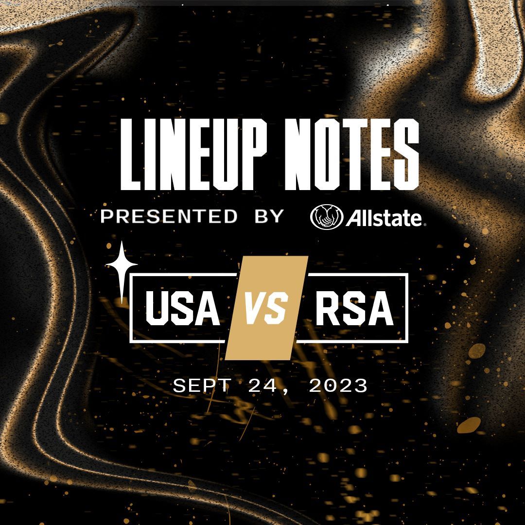 USWNT vs. South Africa - Lineup Notes & Starting XI | International Friendly presented by Allstate