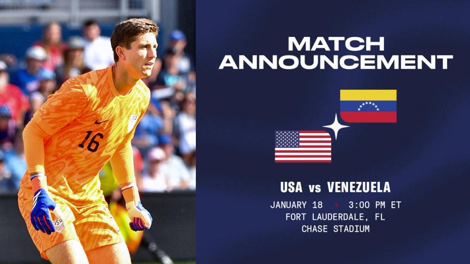 U.S. Men&rsquo;s National Team to Open 2025 Campaign against Venezuela 