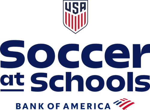Soccer at Schools. Presented by Bank of America.