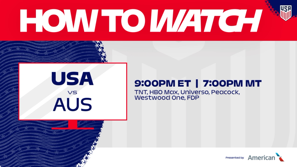 How to Watch: USMNT vs. Australia 9 p.m. ET 7 p.m. MT TNT HBO Max Universo Peacock Westwood One FDP​​​​‌﻿‍﻿​‍​‍‌‍﻿﻿‌﻿​‍‌‍‍‌‌‍‌﻿‌‍‍‌‌‍﻿‍​‍​‍​﻿‍‍​‍​‍‌﻿​﻿‌‍​‌‌‍﻿‍‌‍‍‌‌﻿‌​‌﻿‍‌​‍﻿‍‌‍‍‌‌‍﻿﻿​‍​‍​‍﻿​​‍​‍‌‍‍​‌﻿​‍‌‍‌‌‌‍‌‍​‍​‍​﻿‍‍​‍​‍‌‍‍​‌﻿‌​‌﻿‌​‌﻿​​‌﻿​﻿​﻿‍‍​‍﻿﻿​‍﻿﻿‌﻿‌‌‌﻿​﻿‌﻿​﻿‌‍‌‍​‍﻿‍‌﻿​﻿‌‍​‌‌‍﻿‍‌‍‍‌‌﻿‌​‌﻿‍‌​‍﻿‍‌﻿​﻿‌﻿‌​‌﻿‌‌‌‍‌​‌‍‍‌‌‍﻿﻿​‍﻿﻿‌﻿‌﻿‌‍‌‌‌‍​‍​‍﻿﻿‌‍‍‌‌‍﻿‍‌﻿‌​‌‍‌‌‌‍﻿‍‌﻿‌​​‍﻿﻿‌‍‌‌‌‍‌​‌‍‍‌‌﻿‌​​‍﻿﻿‌‍﻿‌‌‍﻿﻿‌‍‌​‌‍‌‌​﻿﻿‌‌﻿​​‌﻿​‍‌‍‌‌‌﻿​﻿‌‍‌‌‌‍﻿‍‌﻿‌​‌‍​‌‌﻿‌​‌‍‍‌‌‍﻿﻿‌‍﻿‍​﻿‍﻿‌‍‍‌‌‍‌​​﻿﻿‌‌‍‌​​﻿​‍‌‍‌‍‌‍‌‌​﻿‌‍​﻿​‍‌‍​‌​﻿‌‌​‍﻿‌​﻿‌﻿‌‍‌‌​﻿‌​​﻿​​​‍﻿‌​﻿‌​‌‍‌‍‌‍​﻿​﻿‍‌​‍﻿‌​﻿‍‌​﻿‌﻿‌‍​‍‌‍‌‌​‍﻿‌​﻿‍​​﻿‍​​﻿​‌​﻿​​​﻿​‍​﻿‌​​﻿‌‌​﻿​﻿​﻿‍​​﻿‍‌​﻿‍​​﻿‌‌​﻿‍﻿‌﻿‌​‌﻿‍‌‌﻿​​‌‍‌‌​﻿﻿‌‌﻿​﻿‌﻿‌​‌‍﻿﻿‌﻿​‍‌﻿‍‌​﻿‍﻿‌﻿​​‌‍​‌‌﻿‌​‌‍‍​​﻿﻿‌‌‍​﻿‌‍﻿﻿‌‍﻿‍‌﻿‌​‌‍‌‌‌‍﻿‍‌﻿‌​​‍‌‌​﻿‌‌‌​​‍‌‌﻿﻿‌‍‍﻿‌‍‌‌‌﻿‍‌​‍‌‌​﻿​﻿‌​‌​​‍‌‌​﻿​﻿‌​‌​​‍‌‌​﻿​‍​﻿​‍​﻿‍​​﻿​‍‌‍​‍​﻿‍‌​﻿‌​​﻿‍‌‌‍​‌​﻿​​​﻿​​​﻿‍‌‌‍​‌‌‍‌​​‍‌‌​﻿​‍​﻿​‍​‍‌‌​﻿‌‌‌​‌​​‍﻿‍‌‍‍‌‌‍﻿‌‌‍​‌‌‍‌﻿‌‍‌‌‌​﻿‌‌‍﻿﻿‌‍​‍‌‍‍‌‌‍﻿​‌‍‌‌​‍﻿‍‌‍​‌‌‍﻿​‌﻿‌​​﻿﻿﻿‌‍​‍‌‍​‌‌﻿​﻿‌‍‌‌‌‌‌‌‌﻿​‍‌‍﻿​​﻿﻿‌‌‍‍​‌﻿‌​‌﻿‌​‌﻿​​‌﻿​﻿​‍‌‌​﻿​﻿‌​​‌​‍‌‌​﻿​‍‌​‌‍​‍‌‌​﻿​‍‌​‌‍‌﻿‌‌‌﻿​﻿‌﻿​﻿‌‍‌‍​‍﻿‍‌﻿​﻿‌‍​‌‌‍﻿‍‌‍‍‌‌﻿‌​‌﻿‍‌​‍﻿‍‌﻿​﻿‌﻿‌​‌﻿‌‌‌‍‌​‌‍‍‌‌‍﻿﻿​‍‌‌​﻿​‍‌​‌‍‌﻿‌﻿‌‍‌‌‌‍​‍​‍‌‍‌‍‍‌‌‍‌​​﻿﻿‌‌‍‌​​﻿​‍‌‍‌‍‌‍‌‌​﻿‌‍​﻿​‍‌‍​‌​﻿‌‌​‍﻿‌​﻿‌﻿‌‍‌‌​﻿‌​​﻿​​​‍﻿‌​﻿‌​‌‍‌‍‌‍​﻿​﻿‍‌​‍﻿‌​﻿‍‌​﻿‌﻿‌‍​‍‌‍‌‌​‍﻿‌​﻿‍​​﻿‍​​﻿​‌​﻿​​​﻿​‍​﻿‌​​﻿‌‌​﻿​﻿​﻿‍​​﻿‍‌​﻿‍​​﻿‌‌​‍‌‍‌﻿‌​‌﻿‍‌‌﻿​​‌‍‌‌​﻿﻿‌‌﻿​﻿‌﻿‌​‌‍﻿﻿‌﻿​‍‌﻿‍‌​‍‌‍‌﻿​​‌‍​‌‌﻿‌​‌‍‍​​﻿﻿‌‌‍​﻿‌‍﻿﻿‌‍﻿‍‌﻿‌​‌‍‌‌‌‍﻿‍‌﻿‌​​‍‌‌​﻿‌‌‌​​‍‌‌﻿﻿‌‍‍﻿‌‍‌‌‌﻿‍‌​‍‌‌​﻿​﻿‌​‌​​‍‌‌​﻿​﻿‌​‌​​‍‌‌​﻿​‍​﻿​‍​﻿‍​​﻿​‍‌‍​‍​﻿‍‌​﻿‌​​﻿‍‌‌‍​‌​﻿​​​﻿​​​﻿‍‌‌‍​‌‌‍‌​​‍‌‌​﻿​‍​﻿​‍​‍‌‌​﻿‌‌‌​‌​​‍﻿‍‌‍‍‌‌‍﻿‌‌‍​‌‌‍‌﻿‌‍‌‌‌​﻿‌‌‍﻿﻿‌‍​‍‌‍‍‌‌‍﻿​‌‍‌‌​‍﻿‍‌‍​‌‌‍﻿​‌﻿‌​​‍​‍‌﻿﻿‌