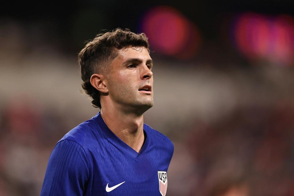 A photo of Christian Pulisic from a USMNT match