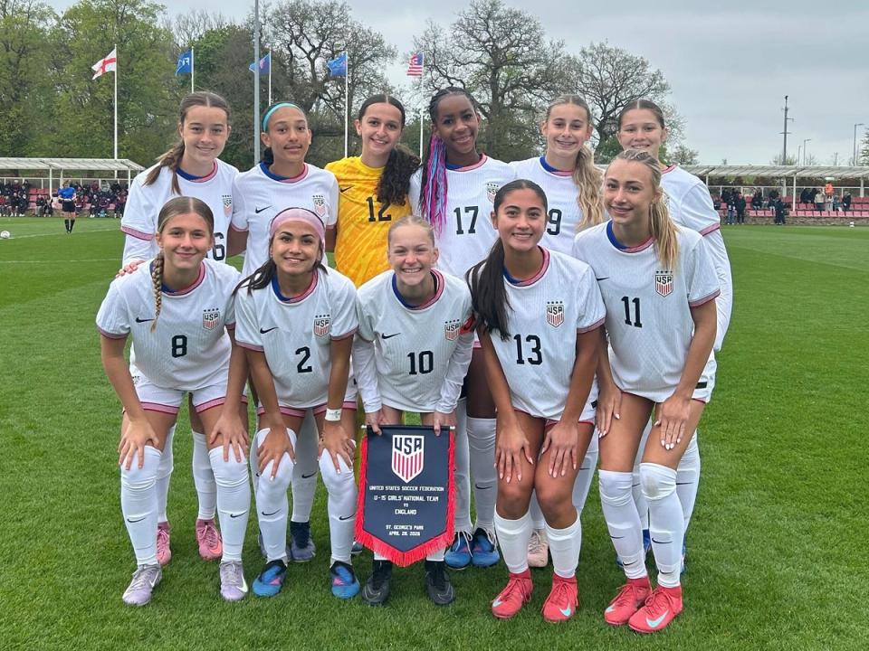 U.S. U-15 Girls’ National Team Downs England, 4-0, to Finish Training Camp in the UK
