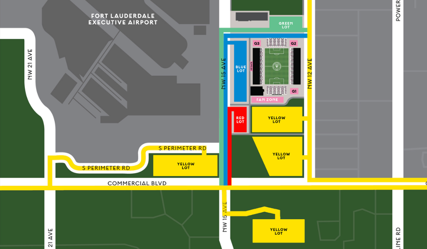 Chase Stadium Parking Map