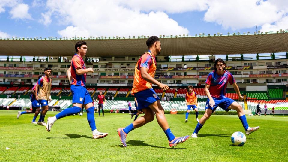 Members of the U20 MYNT at training