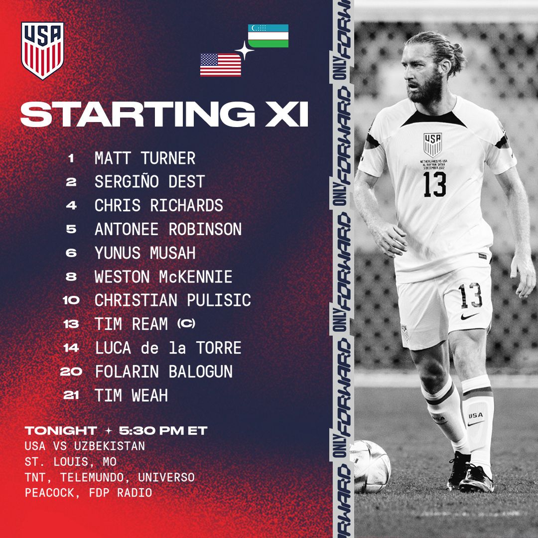 International Friendly: USA vs. Uzbekistan - Lineup, Schedule & TV Channels