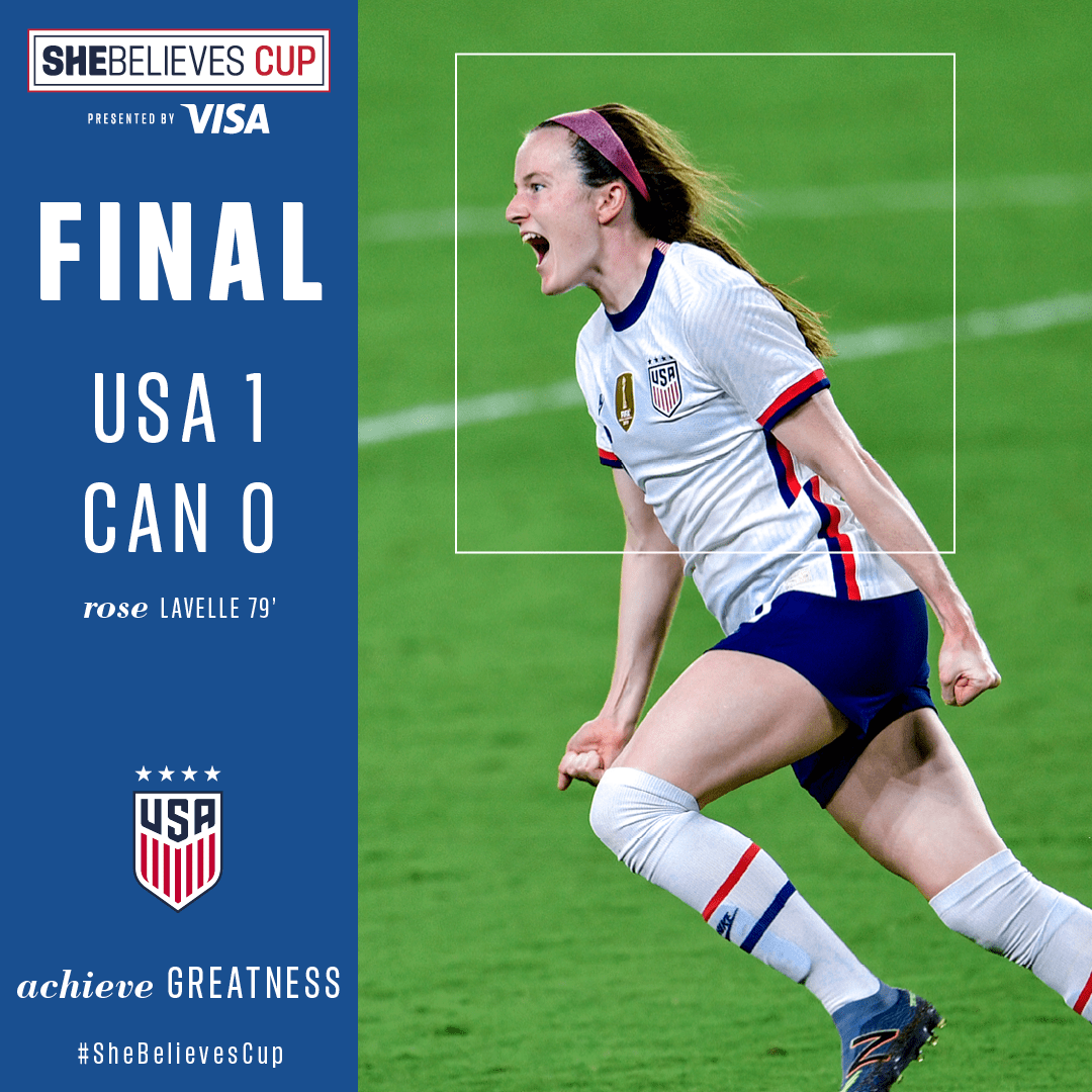 2021 SheBelieves Cup uswnt 1 Canada 0 Match Report Stats Standings