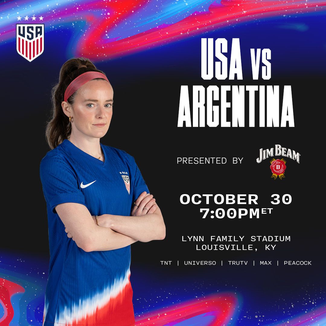 U.S. Women’s National Team Will Finish October FIFA Window Against Argentina in Louisville, Ky.