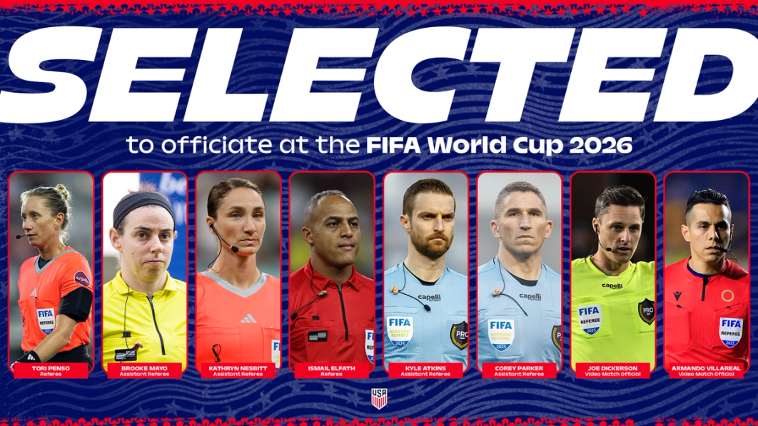 Eight U.S. Soccer Referees Appointed For This Summer's FIFA World Cup