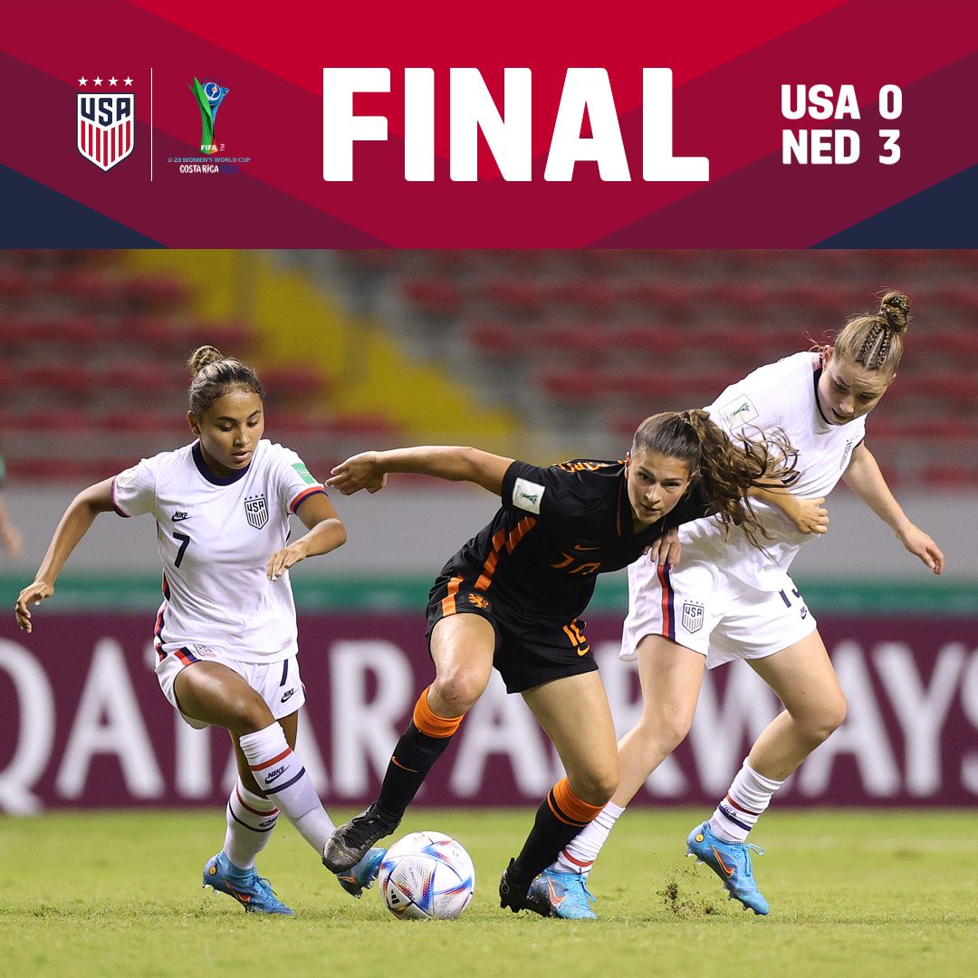 U.S. Under-20 Women’s Youth National Team Falls To Netherlands 3-0 In Second Group Stage Match At FIFA U-20 Women’s World Cup