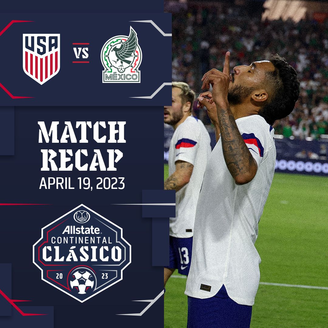 Jesús Ferreira Nets Late Equalizer As U.S. Men’s National Team Ties Mexico 1-1 In Inaugural Allstate Continental Clásico