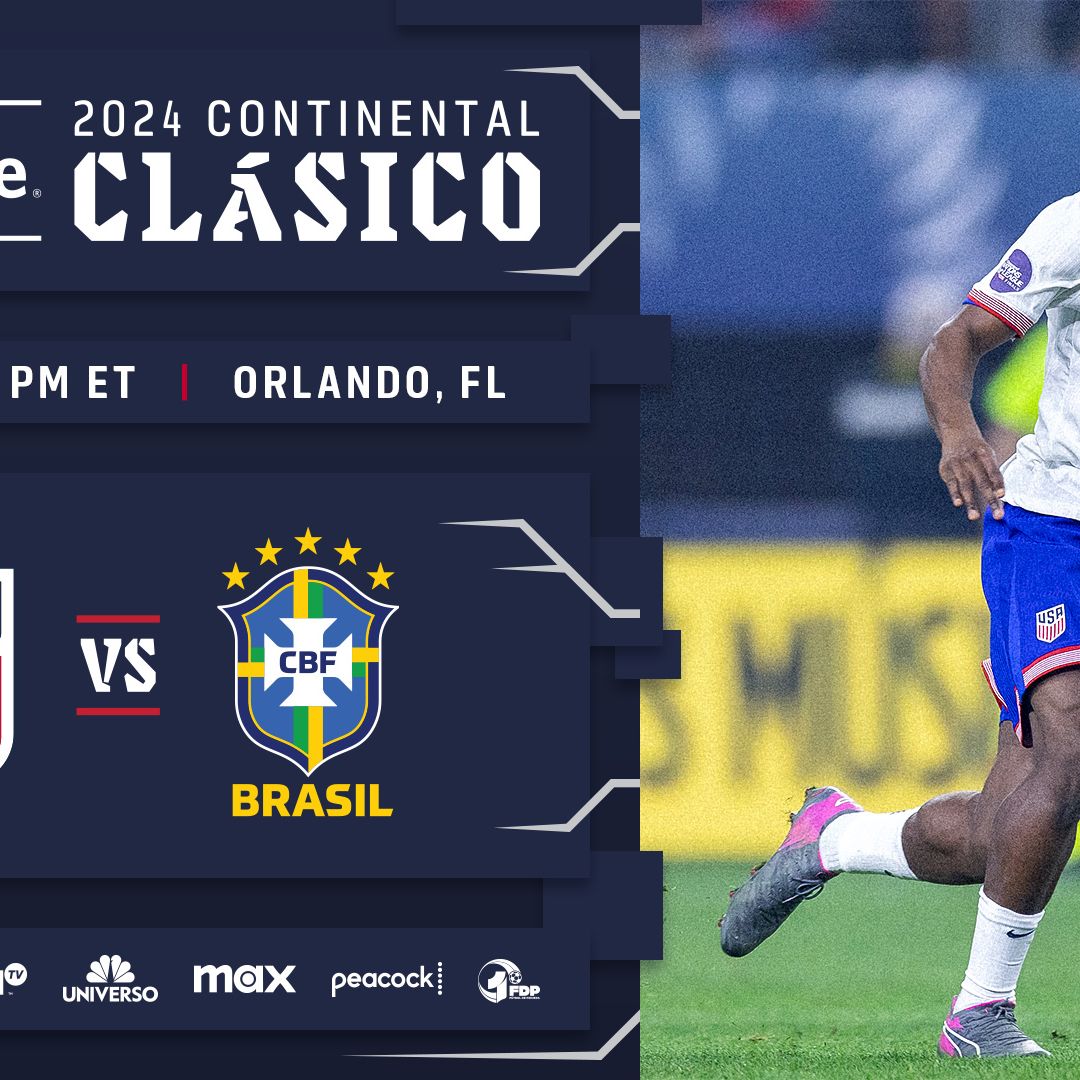 Preview: USMNT Hosts Brazil in Orlando Wednesday Night in 2024 Allstate Continental Clásico