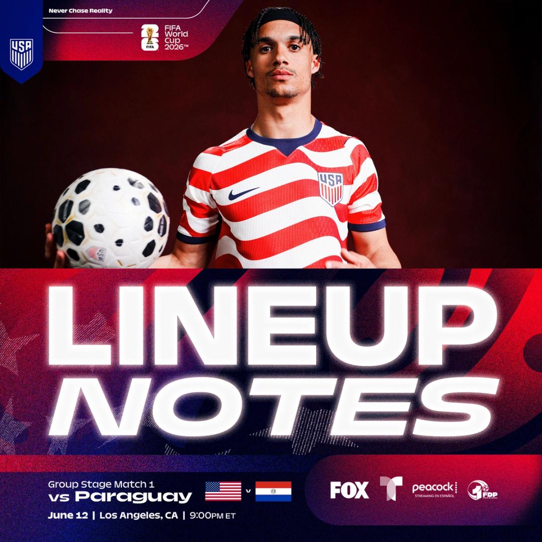 USMNT vs. Paraguay: Starting XI & Lineup Notes