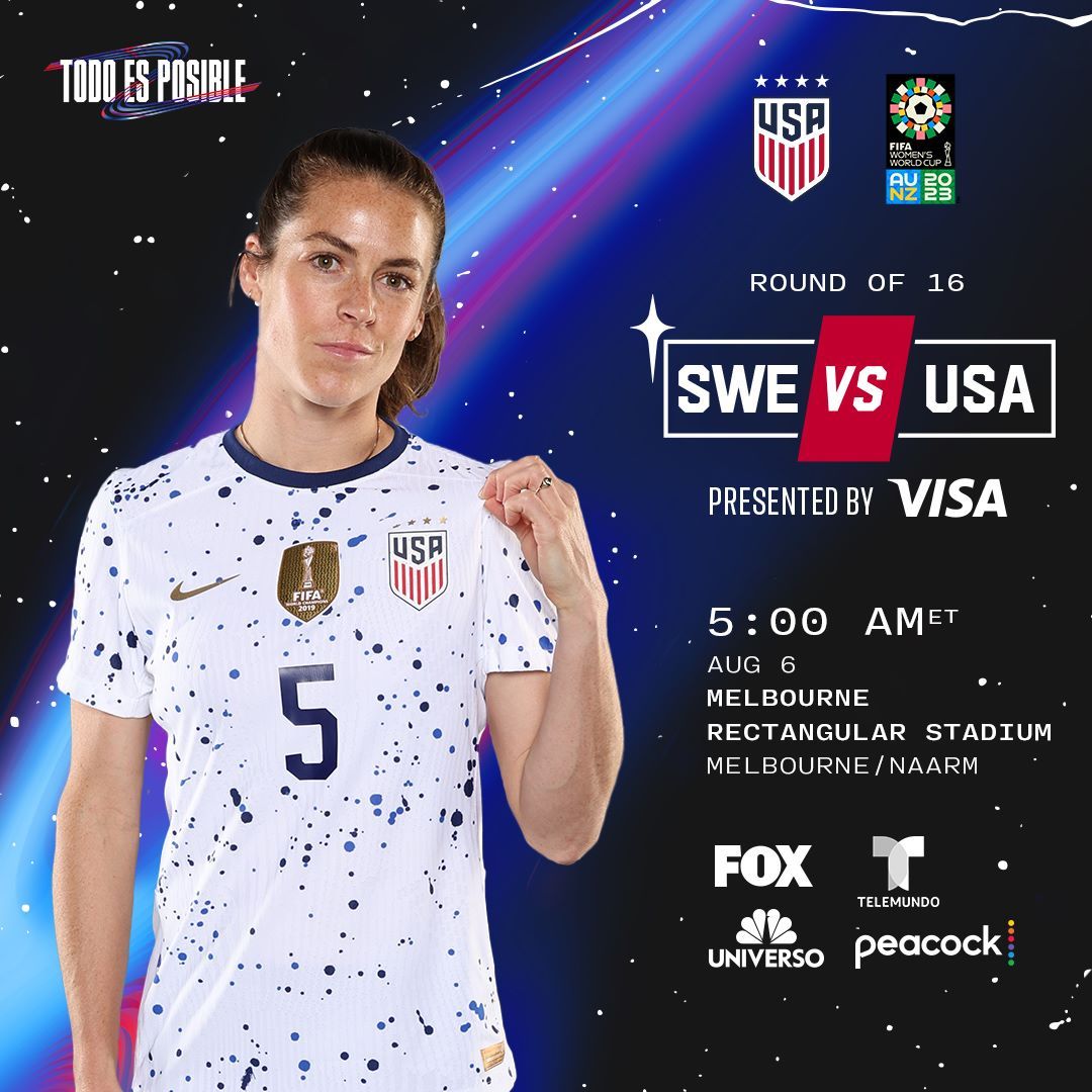 Preview: USWNT Set to Face Sweden in Round Of 16 at 2023 FIFA Women’s World Cup
