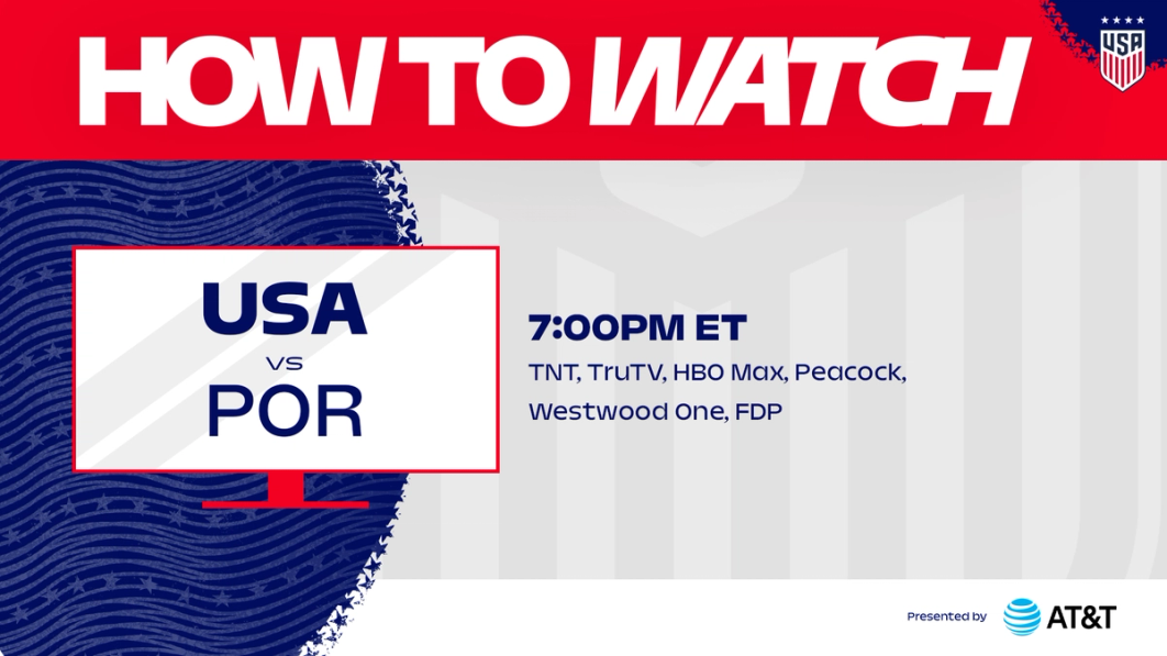 How to Watch: USWNT vs. Portugal 7 p.m. ET TNT truTV HBO Max Peacock Westwood One FDP