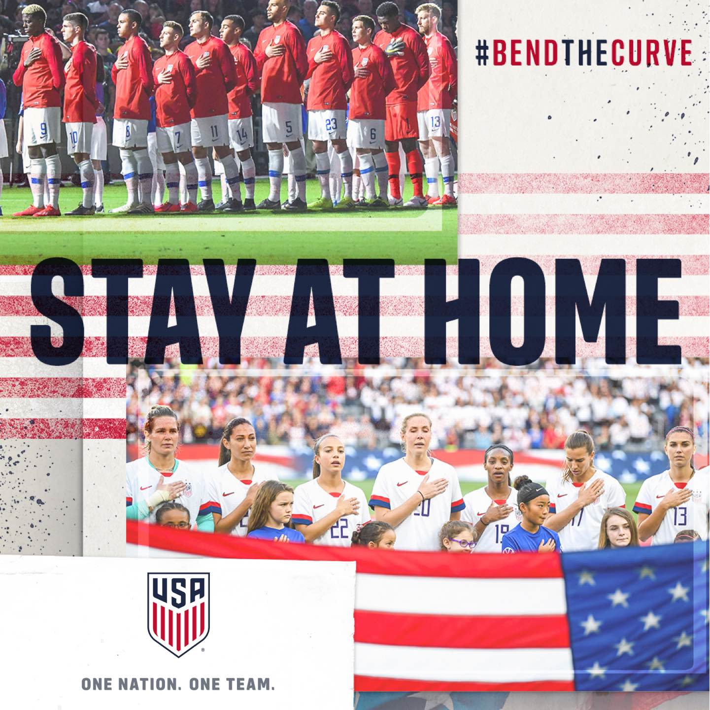 US Soccer Launches BEND THE CURVE STAY AT HOME campaign