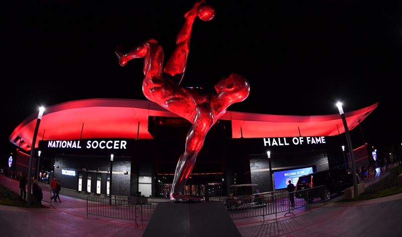 National Soccer Hall of Fame statue