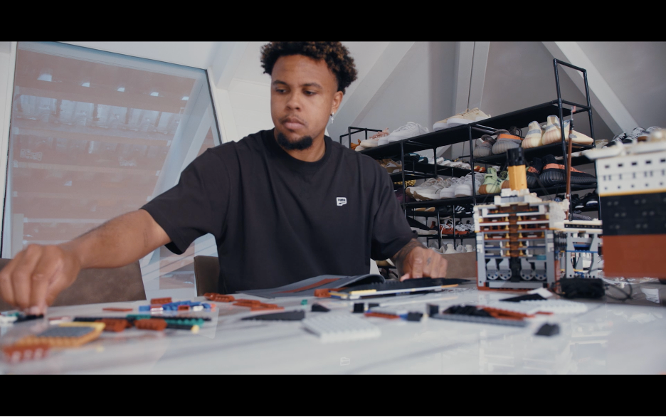 Weston McKennie building Legos in Italy in the new HBO Documentary