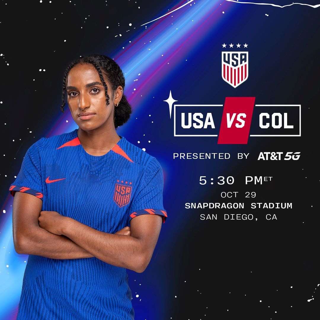 USWNT Set for San Diego Clash against Colombia