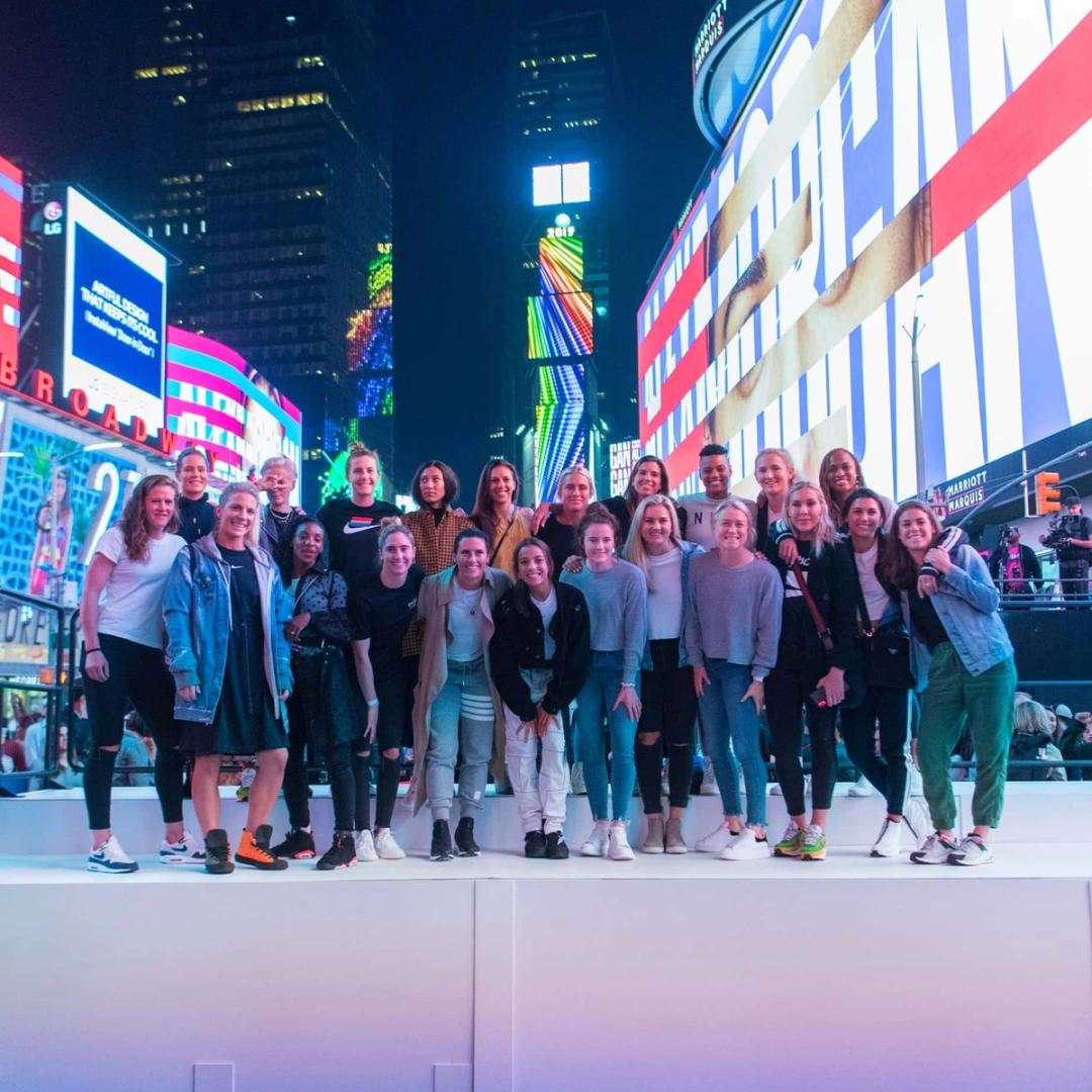 BTC: WNT Lights Up Times Square, Hits World Cup Media Day in NYC