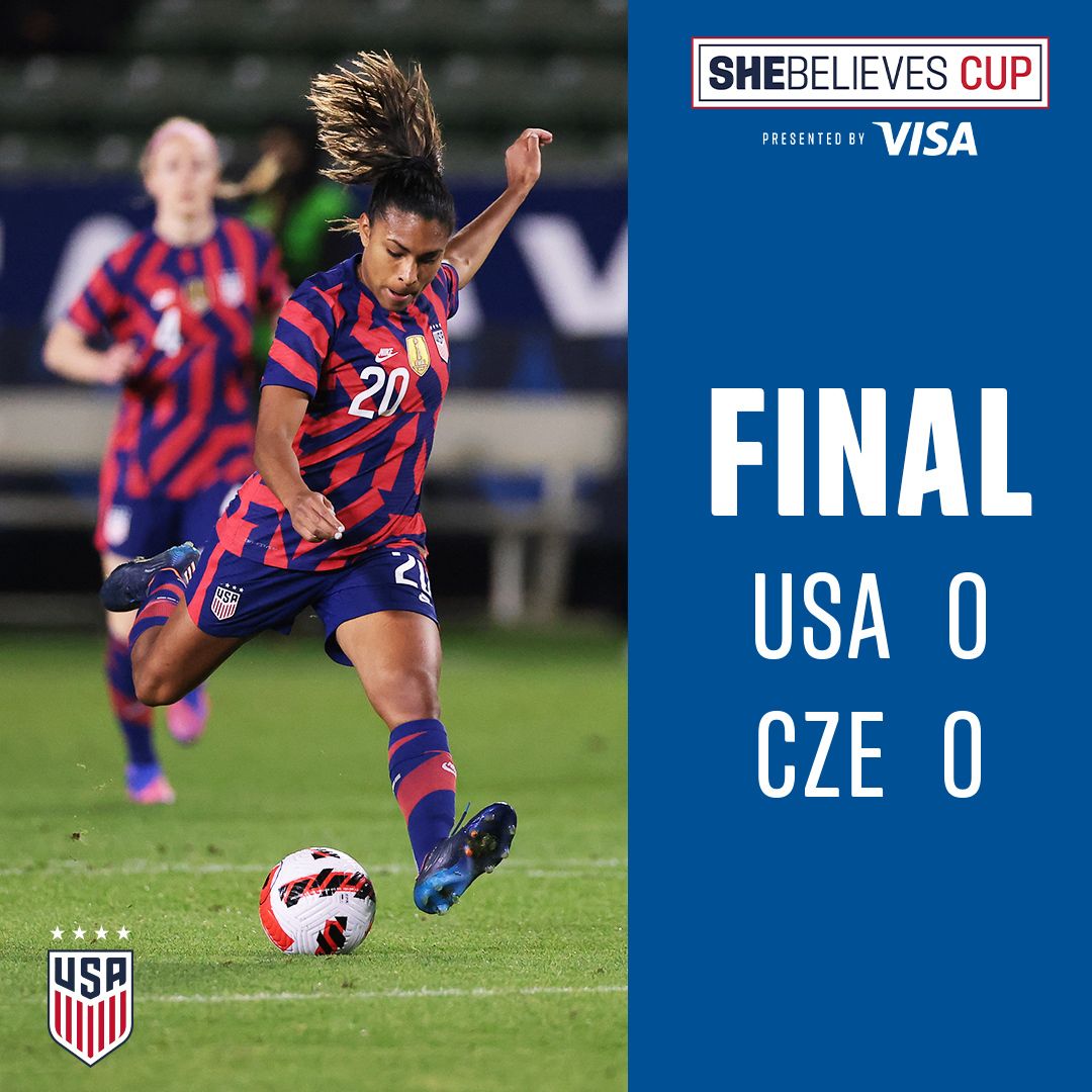 2022 SheBelieves Cup USWNT 0 Czech Republic 0 Match Report Stats Standings