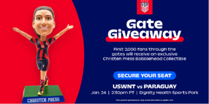 Christen Press Bobblehead