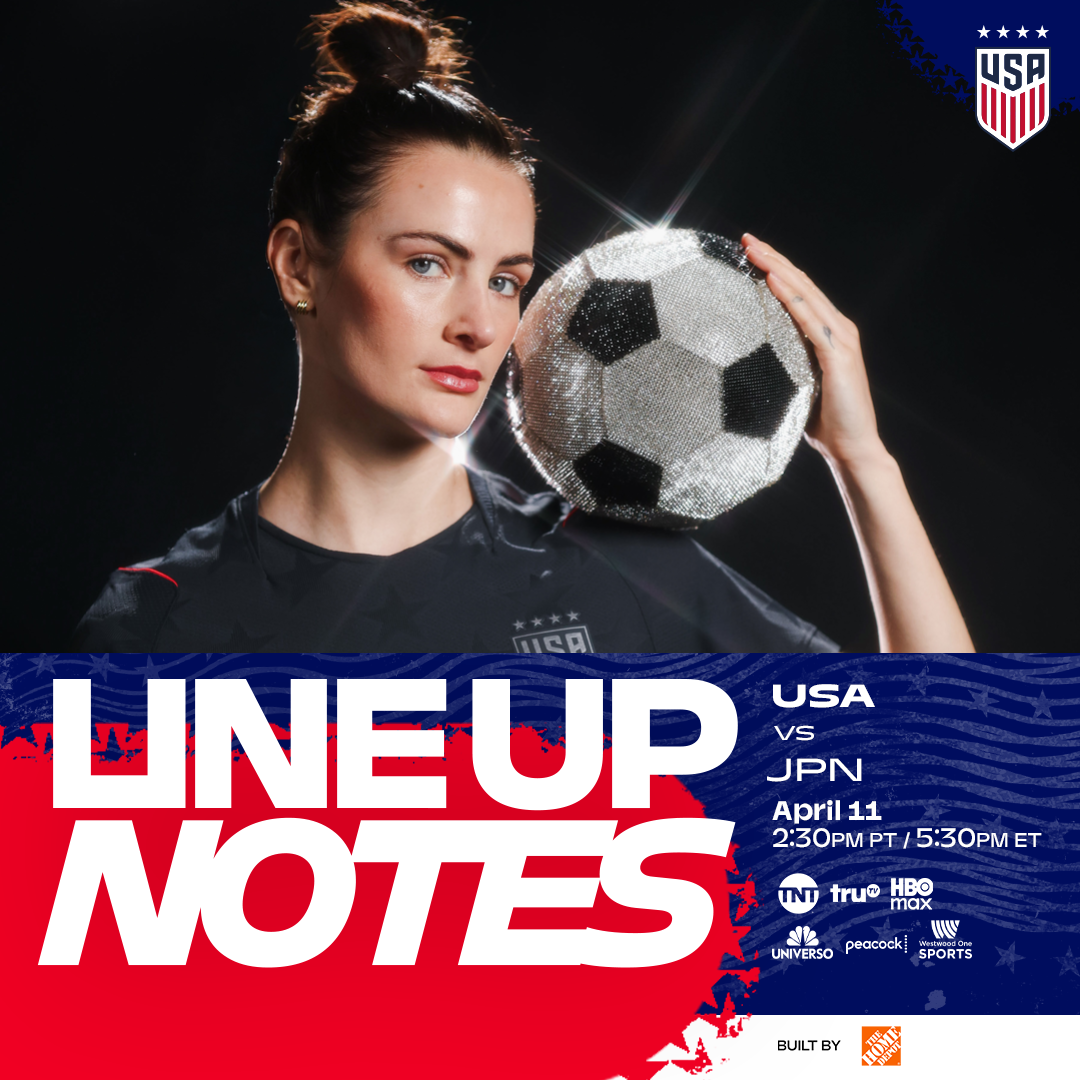 USWNT vs. Japan: Starting XI & Lineup Notes