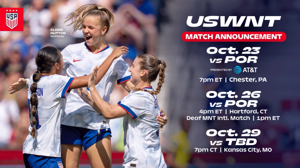 Claire Hutton, Ally Sentnor, Alyssa Thompson USWNT Match Announcement Oct. 23, Oct. 26, Oct. 29 ​​​​‌﻿‍﻿​‍​‍‌‍﻿﻿‌﻿​‍‌‍‍‌‌‍‌﻿‌‍‍‌‌‍﻿‍​‍​‍​﻿‍‍​‍​‍‌﻿​﻿‌‍​‌‌‍﻿‍‌‍‍‌‌﻿‌​‌﻿‍‌​‍﻿‍‌‍‍‌‌‍﻿﻿​‍​‍​‍﻿​​‍​‍‌‍‍​‌﻿​‍‌‍‌‌‌‍‌‍​‍​‍​﻿‍‍​‍​‍‌‍‍​‌﻿‌​‌﻿‌​‌﻿​​‌﻿​﻿​﻿‍‍​‍﻿﻿​‍﻿﻿‌﻿‌‌‌﻿​﻿‌﻿​﻿‌‍‌‍​‍﻿‍‌﻿​﻿‌‍​‌‌‍﻿‍‌‍‍‌‌﻿‌​‌﻿‍‌​‍﻿‍‌﻿​﻿‌﻿‌​‌﻿‌‌‌‍‌​‌‍‍‌‌‍﻿﻿​‍﻿﻿‌‍‍‌‌‍﻿‍‌﻿‌​‌‍‌‌‌‍﻿‍‌﻿‌​​‍﻿﻿‌‍‌‌‌‍‌​‌‍‍‌‌﻿‌​​‍﻿﻿‌‍﻿‌‌‍﻿﻿‌‍‌​‌‍‌‌​﻿﻿‌‌﻿​​‌﻿​‍‌‍‌‌‌﻿​﻿‌‍‌‌‌‍﻿‍‌﻿‌​‌‍​‌‌﻿‌​‌‍‍‌‌‍﻿﻿‌‍﻿‍​﻿‍﻿‌‍‍‌‌‍‌​​﻿﻿‌​﻿​﻿‌‍‌‍​﻿​‍‌‍‌‌​﻿‍‌‌‍‌‍‌‍​‍​﻿‍‌​‍﻿‌​﻿‌‌‌‍‌‌​﻿​﻿​﻿​​​‍﻿‌​﻿‌​​﻿‌‍‌‍​‍​﻿‌‌​‍﻿‌​﻿‍‌‌‍‌‍​﻿​‍‌‍‌‍​‍﻿‌‌‍​‍​﻿​​​﻿​‌​﻿​﻿​﻿​​‌‍​‌​﻿‌‍​﻿‌﻿​﻿​​‌‍​‍‌‍​‍‌‍‌​​﻿‍﻿‌﻿‌​‌﻿‍‌‌﻿​​‌‍‌‌​﻿﻿‌‌﻿​﻿‌﻿‌​‌‍﻿﻿‌﻿​‍‌﻿‍‌​﻿‍﻿‌﻿​​‌‍​‌‌﻿‌​‌‍‍​​﻿﻿‌‌‍​﻿‌‍﻿﻿‌‍﻿‍‌﻿‌​‌‍‌‌‌‍﻿‍‌﻿‌​​‍‌‌​﻿‌‌‌​​‍‌‌﻿﻿‌‍‍﻿‌‍‌‌‌﻿‍‌​‍‌‌​﻿​﻿‌​‌​​‍‌‌​﻿​﻿‌​‌​​‍‌‌​﻿​‍​﻿​‍​﻿‌‌​﻿‌﻿​﻿​‌​﻿‌‍‌‍​‍​﻿‍‌​﻿​﻿‌‍‌‌​﻿​​​﻿​﻿‌‍​﻿​﻿‌‍​‍‌‌​﻿​‍​﻿​‍​‍‌‌​﻿‌‌‌​‌​​‍﻿‍‌‍‍‌‌‍﻿‌‌‍​‌‌‍‌﻿‌‍‌‌‌​﻿‌‌‍﻿﻿‌‍​‍‌‍‍‌‌‍﻿​‌‍‌‌​‍﻿‍‌‍​‌‌‍﻿​‌﻿‌​​﻿﻿﻿‌‍​‍‌‍​‌‌﻿​﻿‌‍‌‌‌‌‌‌‌﻿​‍‌‍﻿​​﻿﻿‌‌‍‍​‌﻿‌​‌﻿‌​‌﻿​​‌﻿​﻿​‍‌‌​﻿​﻿‌​​‌​‍‌‌​﻿​‍‌​‌‍​‍‌‌​﻿​‍‌​‌‍‌﻿‌‌‌﻿​﻿‌﻿​﻿‌‍‌‍​‍﻿‍‌﻿​﻿‌‍​‌‌‍﻿‍‌‍‍‌‌﻿‌​‌﻿‍‌​‍﻿‍‌﻿​﻿‌﻿‌​‌﻿‌‌‌‍‌​‌‍‍‌‌‍﻿﻿​‍‌‍‌‍‍‌‌‍‌​​﻿﻿‌​﻿​﻿‌‍‌‍​﻿​‍‌‍‌‌​﻿‍‌‌‍‌‍‌‍​‍​﻿‍‌​‍﻿‌​﻿‌‌‌‍‌‌​﻿​﻿​﻿​​​‍﻿‌​﻿‌​​﻿‌‍‌‍​‍​﻿‌‌​‍﻿‌​﻿‍‌‌‍‌‍​﻿​‍‌‍‌‍​‍﻿‌‌‍​‍​﻿​​​﻿​‌​﻿​﻿​﻿​​‌‍​‌​﻿‌‍​﻿‌﻿​﻿​​‌‍​‍‌‍​‍‌‍‌​​‍‌‍‌﻿‌​‌﻿‍‌‌﻿​​‌‍‌‌​﻿﻿‌‌﻿​﻿‌﻿‌​‌‍﻿﻿‌﻿​‍‌﻿‍‌​‍‌‍‌﻿​​‌‍​‌‌﻿‌​‌‍‍​​﻿﻿‌‌‍​﻿‌‍﻿﻿‌‍﻿‍‌﻿‌​‌‍‌‌‌‍﻿‍‌﻿‌​​‍‌‌​﻿‌‌‌​​‍‌‌﻿﻿‌‍‍﻿‌‍‌‌‌﻿‍‌​‍‌‌​﻿​﻿‌​‌​​‍‌‌​﻿​﻿‌​‌​​‍‌‌​﻿​‍​﻿​‍​﻿‌‌​﻿‌﻿​﻿​‌​﻿‌‍‌‍​‍​﻿‍‌​﻿​﻿‌‍‌‌​﻿​​​﻿​﻿‌‍​﻿​﻿‌‍​‍‌‌​﻿​‍​﻿​‍​‍‌‌​﻿‌‌‌​‌​​‍﻿‍‌‍‍‌‌‍﻿‌‌‍​‌‌‍‌﻿‌‍‌‌‌​﻿‌‌‍﻿﻿‌‍​‍‌‍‍‌‌‍﻿​‌‍‌‌​‍﻿‍‌‍​‌‌‍﻿​‌﻿‌​​‍​‍‌﻿﻿‌