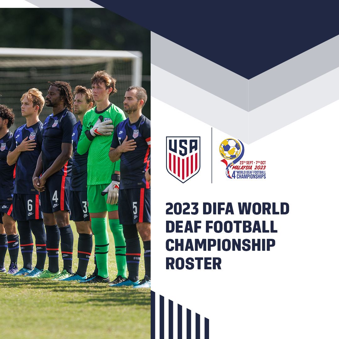 Head Coach David Kunitz Names U.S. Men’s Deaf National Team Roster For 2023 World Deaf Football Championships In Malaysia