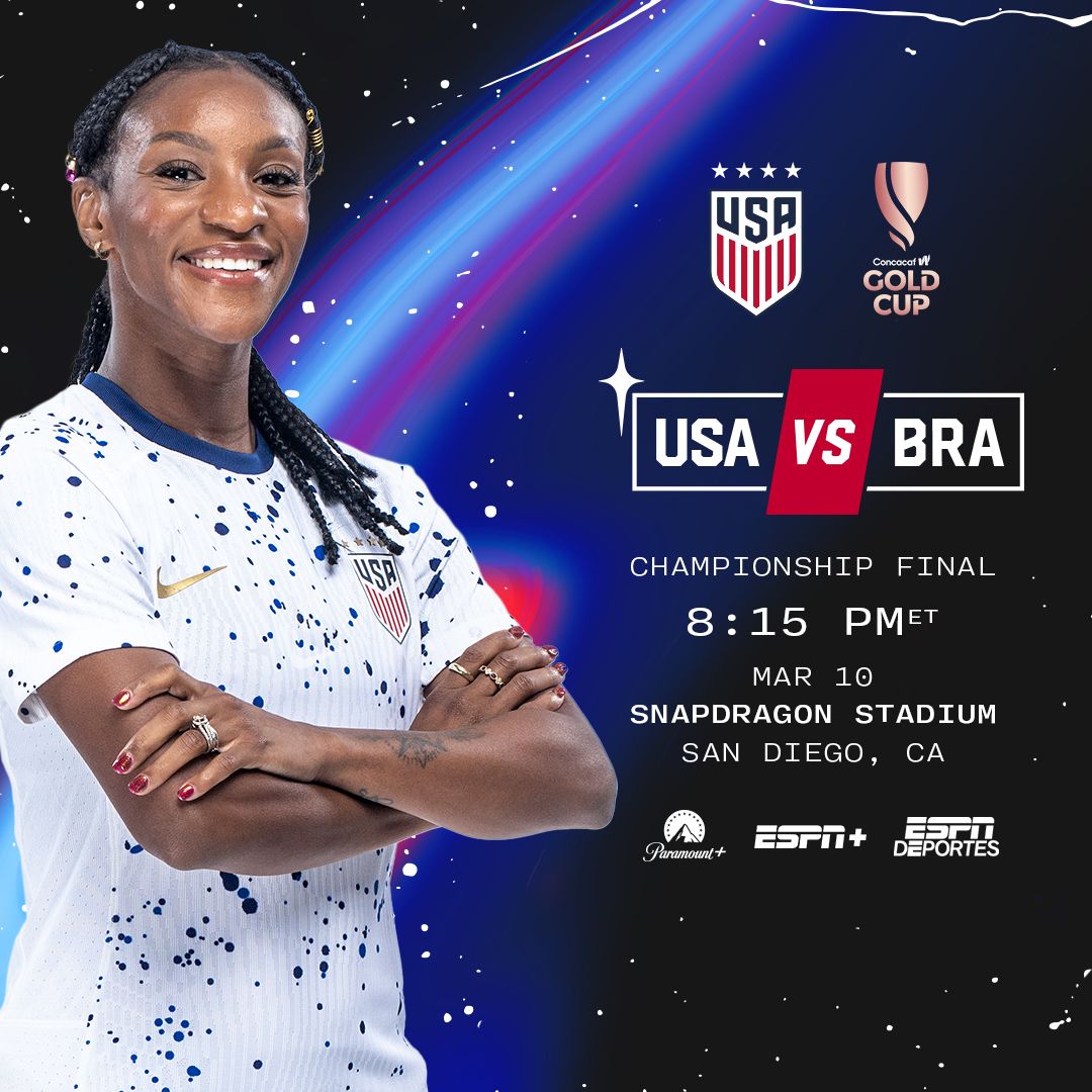 USWNT Battles Brazil for Inaugural Concacaf W Gold Cup Trophy