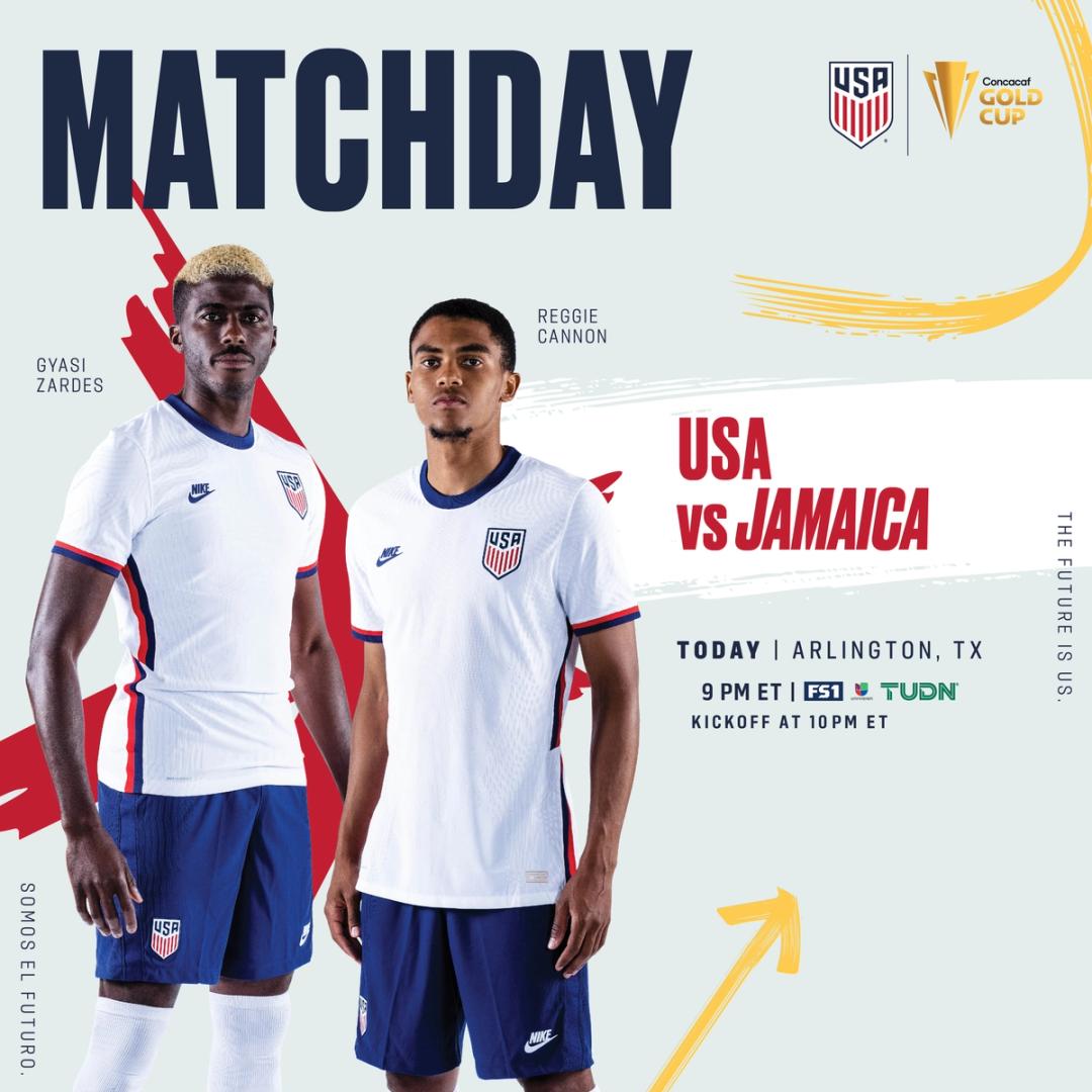 2021 Concacaf Gold Cup USA vs Jamaica Preview Schedule TV Channels Start Time