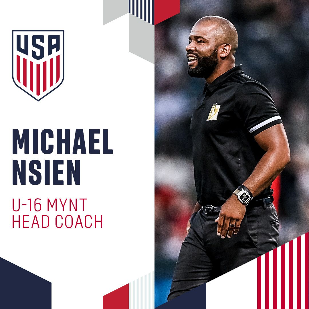 Michael Nsien Named Head Coach Of U.S. Under-16 Men’s Youth National Team
