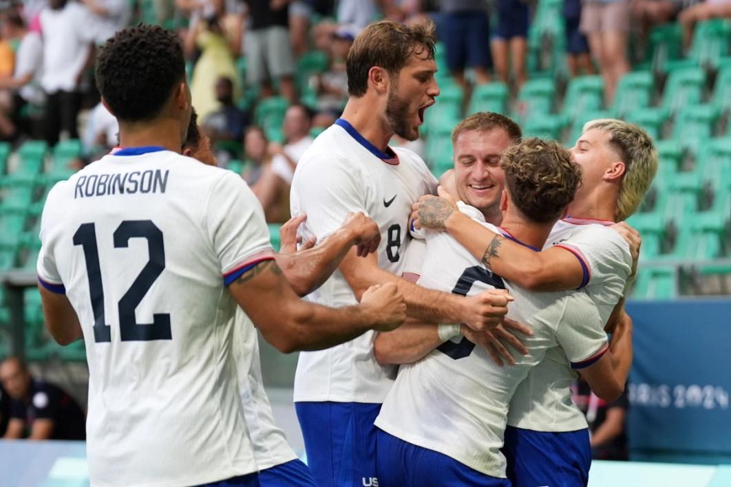 Miles Robinson, Tanner Tessman, Djordje Mihailobic, John Tolkin and Griffin Yow celebrate and embrace a goal​​​​‌﻿‍﻿​‍​‍‌‍﻿﻿‌﻿​‍‌‍‍‌‌‍‌﻿‌‍‍‌‌‍﻿‍​‍​‍​﻿‍‍​‍​‍‌﻿​﻿‌‍​‌‌‍﻿‍‌‍‍‌‌﻿‌​‌﻿‍‌​‍﻿‍‌‍‍‌‌‍﻿﻿​‍​‍​‍﻿​​‍​‍‌‍‍​‌﻿​‍‌‍‌‌‌‍‌‍​‍​‍​﻿‍‍​‍​‍‌‍‍​‌﻿‌​‌﻿‌​‌﻿​​‌﻿​﻿​﻿‍‍​‍﻿﻿​‍﻿﻿‌﻿‌‌‌﻿​﻿‌﻿​﻿‌‍‌‍​‍﻿‍‌﻿​﻿‌‍​‌‌‍﻿‍‌‍‍‌‌﻿‌​‌﻿‍‌​‍﻿‍‌﻿​﻿‌﻿‌​‌﻿‌‌‌‍‌​‌‍‍‌‌‍﻿﻿​‍﻿﻿‌‍‍‌‌‍﻿‍‌﻿‌​‌‍‌‌‌‍﻿‍‌﻿‌​​‍﻿﻿‌‍‌‌‌‍‌​‌‍‍‌‌﻿‌​​‍﻿﻿‌‍﻿‌‌‍﻿﻿‌‍‌​‌‍‌‌​﻿﻿‌‌﻿​​‌﻿​‍‌‍‌‌‌﻿​﻿‌‍‌‌‌‍﻿‍‌﻿‌​‌‍​‌‌﻿‌​‌‍‍‌‌‍﻿﻿‌‍﻿‍​﻿‍﻿‌‍‍‌‌‍‌​​﻿﻿‌​﻿‌​​﻿​﻿‌‍‌​​﻿​﻿‌‍​‍​﻿​﻿​﻿‍‌​﻿‌‍​‍﻿‌​﻿​​​﻿‌‌‌‍​‍‌‍​‍​‍﻿‌​﻿‌​​﻿‌​‌‍​﻿‌‍​‍​‍﻿‌‌‍​‍​﻿​﻿​﻿‍​​﻿​‍​‍﻿‌​﻿‌​​﻿‌​‌‍​‌‌‍‌‍​﻿​‍​﻿​‌​﻿‌‍​﻿‍​‌‍​‍‌‍‌‌‌‍‌‌‌‍‌​​﻿‍﻿‌﻿‌​‌﻿‍‌‌﻿​​‌‍‌‌​﻿﻿‌‌﻿​﻿‌﻿‌​‌‍﻿﻿‌﻿​‍‌﻿‍‌​﻿‍﻿‌﻿​​‌‍​‌‌﻿‌​‌‍‍​​﻿﻿‌‌‍​﻿‌‍﻿﻿‌‍﻿‍‌﻿‌​‌‍‌‌‌‍﻿‍‌﻿‌​​‍‌‌​﻿‌‌‌​​‍‌‌﻿﻿‌‍‍﻿‌‍‌‌‌﻿‍‌​‍‌‌​﻿​﻿‌​‌​​‍‌‌​﻿​﻿‌​‌​​‍‌‌​﻿​‍​﻿​‍​﻿‍‌‌‍​‌​﻿‌‌​﻿‍​‌‍​‍​﻿​﻿‌‍​‍​﻿‍​​﻿‌﻿​﻿‍‌​﻿‌​​﻿​‌​‍‌‌​﻿​‍​﻿​‍​‍‌‌​﻿‌‌‌​‌​​‍﻿‍‌‍‍‌‌‍﻿‌‌‍​‌‌‍‌﻿‌‍‌‌‌​‌​‌‍‌‌‌﻿​﻿‌‍‍﻿‌﻿‌​‌‍﻿﻿‌﻿​​​‍﻿‍‌‍​‌‌‍﻿​‌﻿‌​​﻿﻿﻿‌‍​‍‌‍​‌‌﻿​﻿‌‍‌‌‌‌‌‌‌﻿​‍‌‍﻿​​﻿﻿‌‌‍‍​‌﻿‌​‌﻿‌​‌﻿​​‌﻿​﻿​‍‌‌​﻿​﻿‌​​‌​‍‌‌​﻿​‍‌​‌‍​‍‌‌​﻿​‍‌​‌‍‌﻿‌‌‌﻿​﻿‌﻿​﻿‌‍‌‍​‍﻿‍‌﻿​﻿‌‍​‌‌‍﻿‍‌‍‍‌‌﻿‌​‌﻿‍‌​‍﻿‍‌﻿​﻿‌﻿‌​‌﻿‌‌‌‍‌​‌‍‍‌‌‍﻿﻿​‍‌‍‌‍‍‌‌‍‌​​﻿﻿‌​﻿‌​​﻿​﻿‌‍‌​​﻿​﻿‌‍​‍​﻿​﻿​﻿‍‌​﻿‌‍​‍﻿‌​﻿​​​﻿‌‌‌‍​‍‌‍​‍​‍﻿‌​﻿‌​​﻿‌​‌‍​﻿‌‍​‍​‍﻿‌‌‍​‍​﻿​﻿​﻿‍​​﻿​‍​‍﻿‌​﻿‌​​﻿‌​‌‍​‌‌‍‌‍​﻿​‍​﻿​‌​﻿‌‍​﻿‍​‌‍​‍‌‍‌‌‌‍‌‌‌‍‌​​‍‌‍‌﻿‌​‌﻿‍‌‌﻿​​‌‍‌‌​﻿﻿‌‌﻿​﻿‌﻿‌​‌‍﻿﻿‌﻿​‍‌﻿‍‌​‍‌‍‌﻿​​‌‍​‌‌﻿‌​‌‍‍​​﻿﻿‌‌‍​﻿‌‍﻿﻿‌‍﻿‍‌﻿‌​‌‍‌‌‌‍﻿‍‌﻿‌​​‍‌‌​﻿‌‌‌​​‍‌‌﻿﻿‌‍‍﻿‌‍‌‌‌﻿‍‌​‍‌‌​﻿​﻿‌​‌​​‍‌‌​﻿​﻿‌​‌​​‍‌‌​﻿​‍​﻿​‍​﻿‍‌‌‍​‌​﻿‌‌​﻿‍​‌‍​‍​﻿​﻿‌‍​‍​﻿‍​​﻿‌﻿​﻿‍‌​﻿‌​​﻿​‌​‍‌‌​﻿​‍​﻿​‍​‍‌‌​﻿‌‌‌​‌​​‍﻿‍‌‍‍‌‌‍﻿‌‌‍​‌‌‍‌﻿‌‍‌‌‌​‌​‌‍‌‌‌﻿​﻿‌‍‍﻿‌﻿‌​‌‍﻿﻿‌﻿​​​‍﻿‍‌‍​‌‌‍﻿​‌﻿‌​​‍​‍‌﻿﻿‌