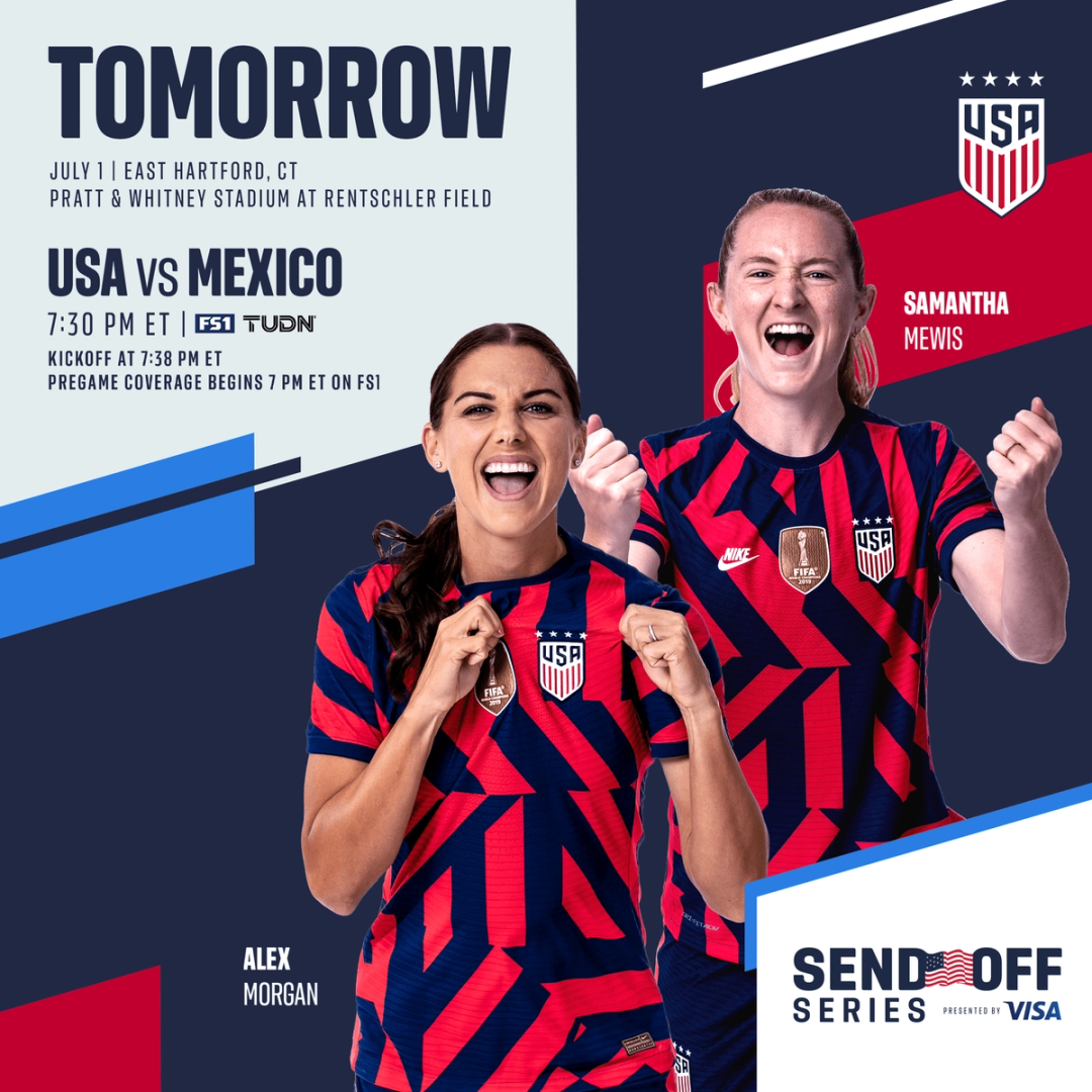 Send off series uswnt vs Mexico July 1st Preview Schedule TV Channels and Start Time