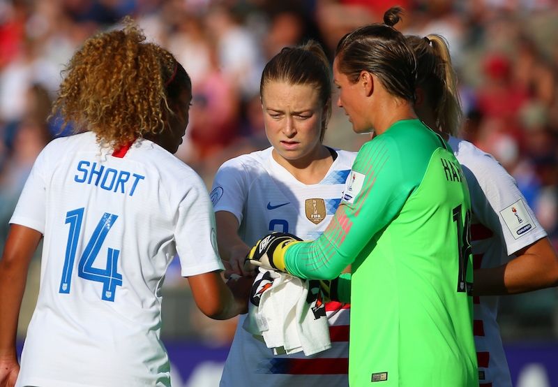 Casey Short, Emily Sonnett, Ashlyn Harris