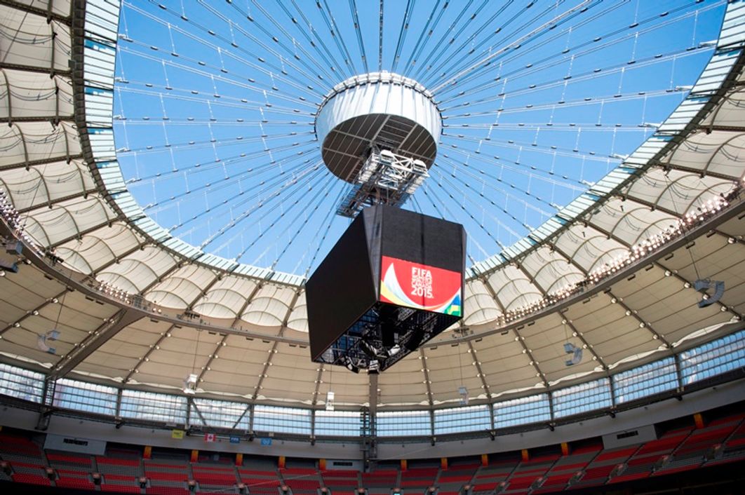 Training at BC Place