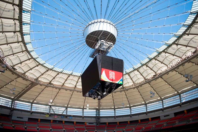 Training at BC Place