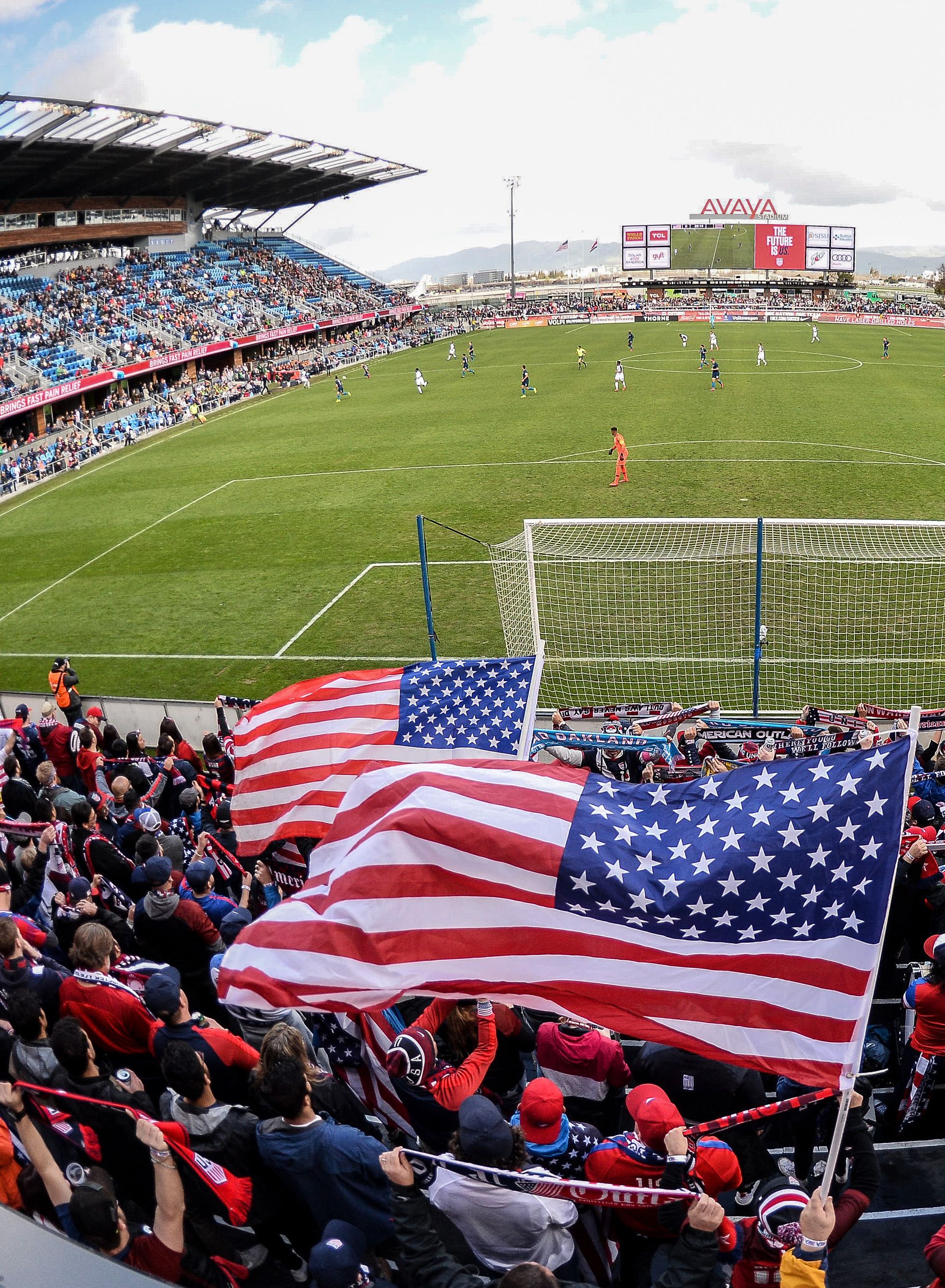 U.S. Soccer Fans In Stadium