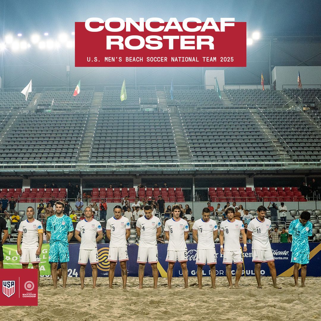 Beach MNT Names Final 12-Player Roster for 2025 Concacaf Beach Soccer Championship