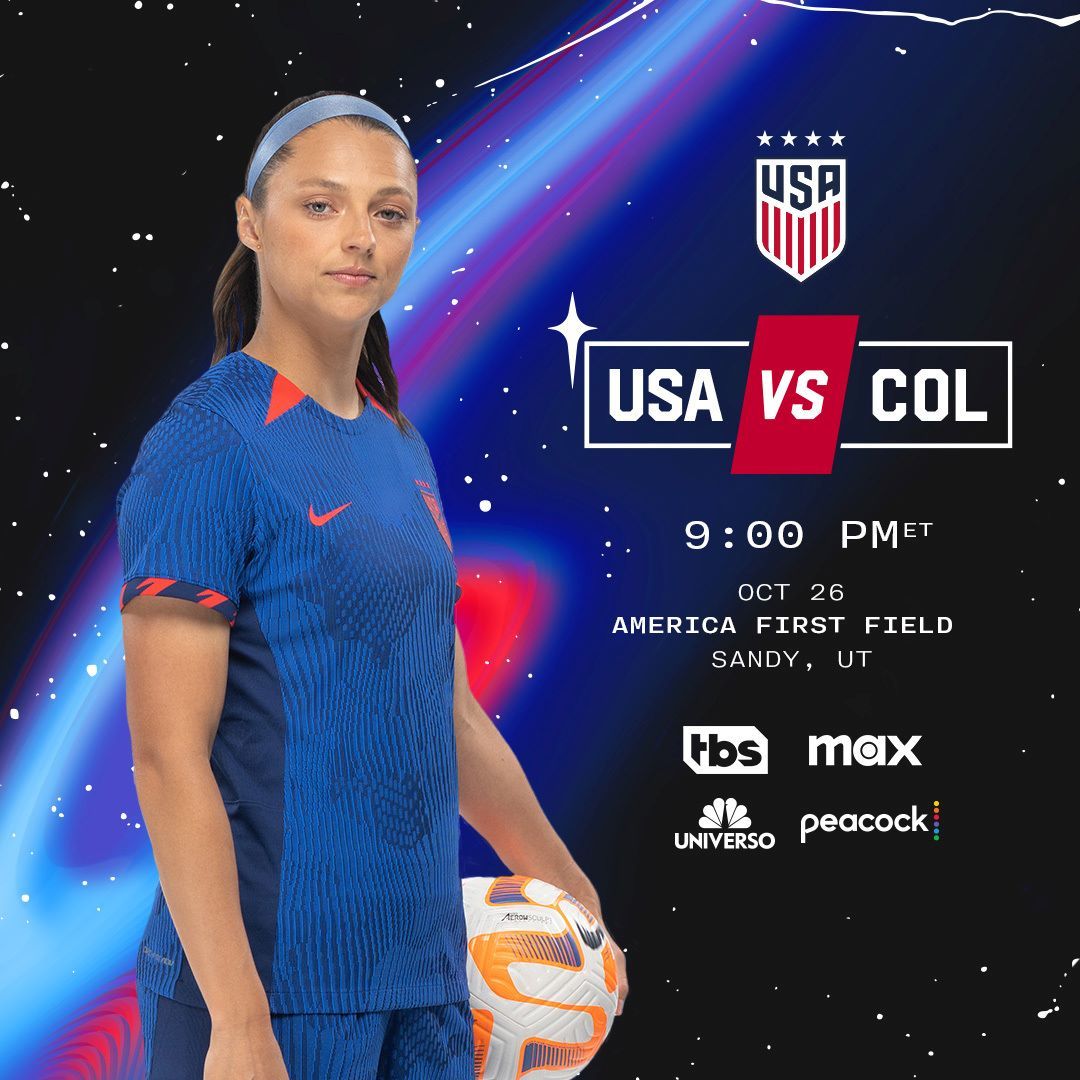 uswnt vs colombia 10 26 23 match preview how to watch and stream tv channels start time