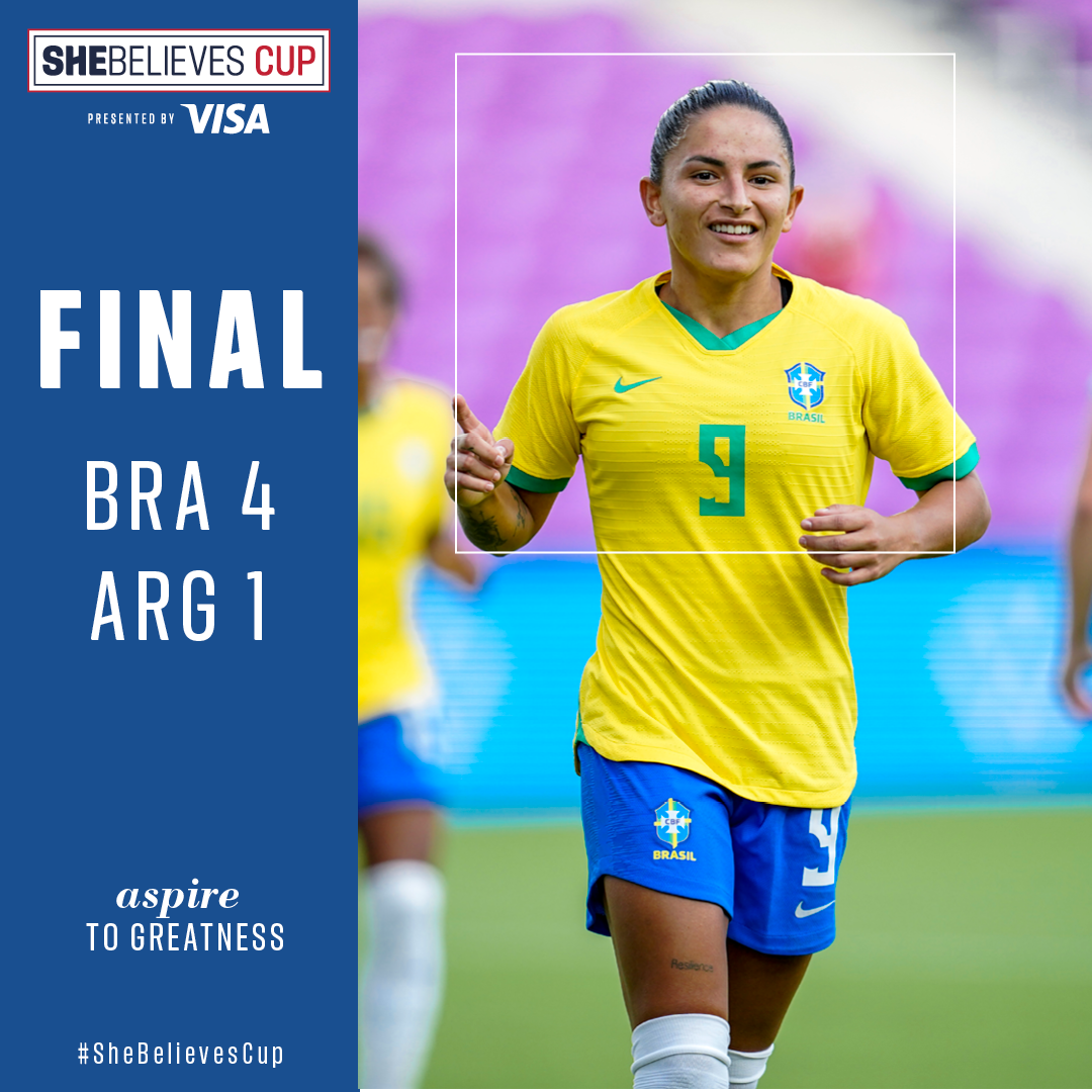 Brazil Defeats Argentina 4 1 to Open 2021 SheBelieves Cup
