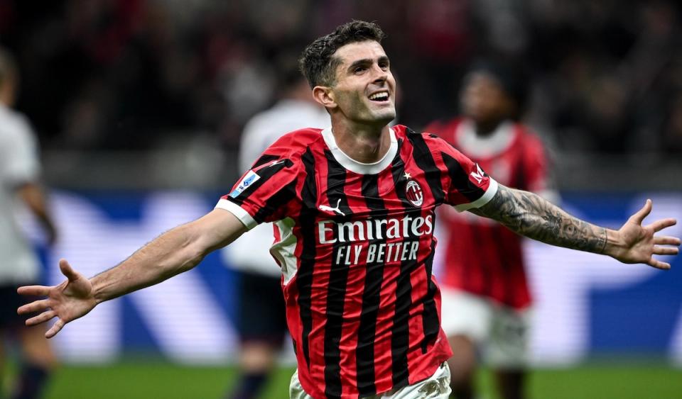 Christian Pulisic celebrates